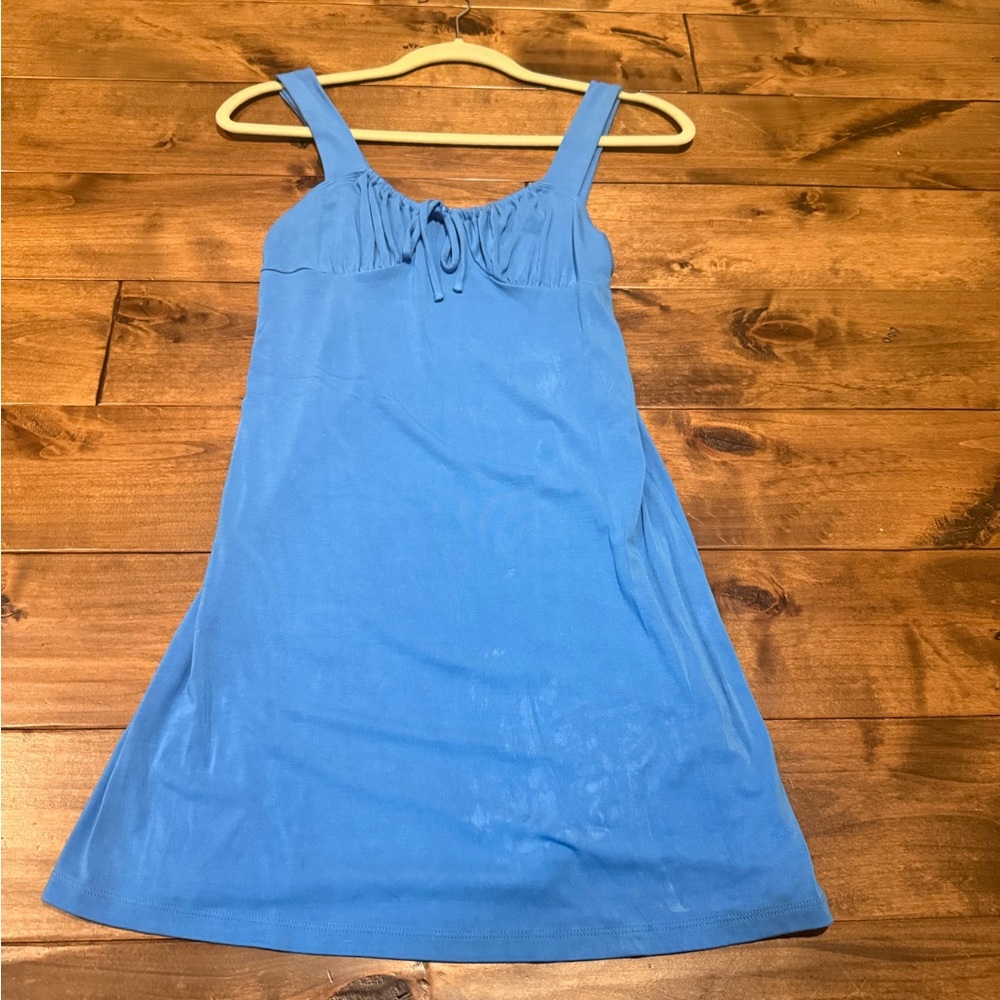 Wilfred Vibrant Blue Mini Dress